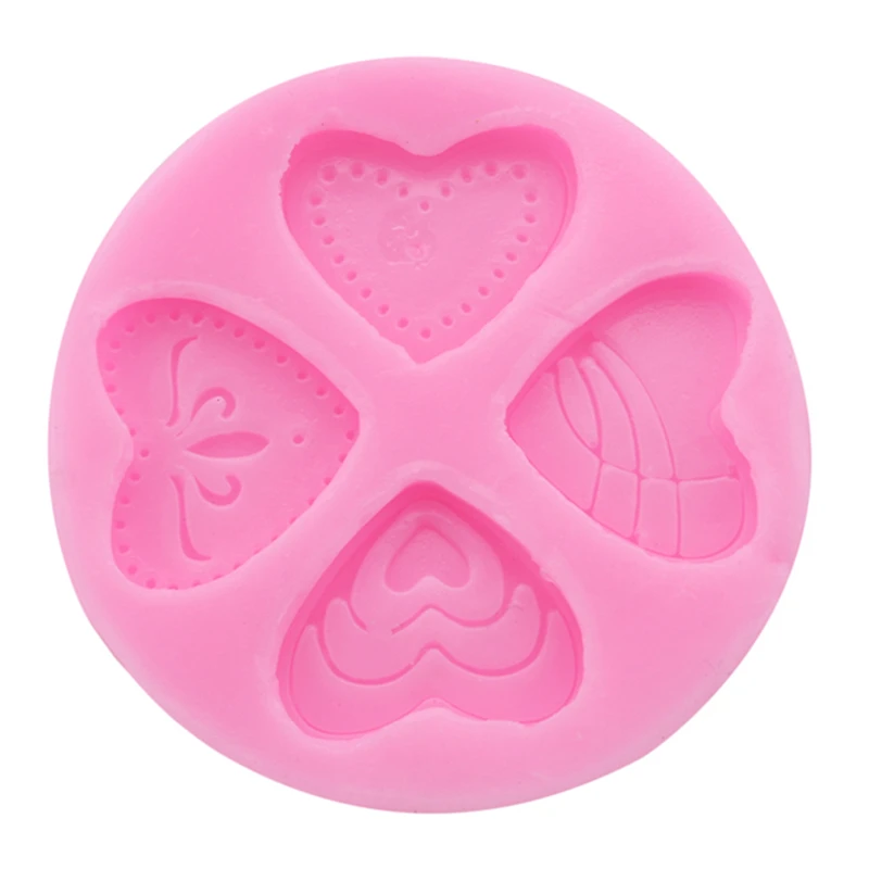 Силиконовая форма для выпечки 3D в форме сердца ангела инструмент помадки торта
