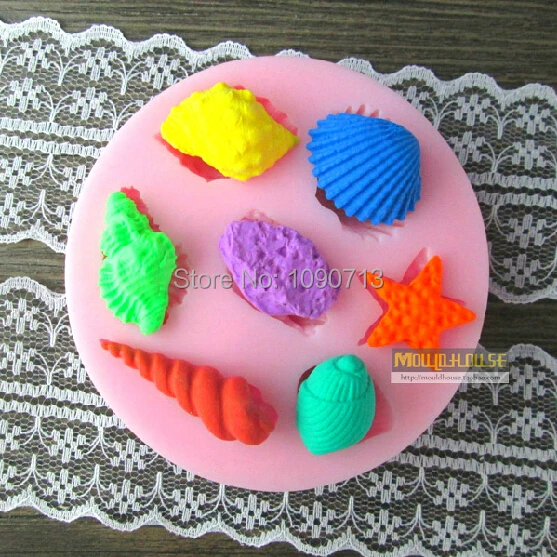 Бесплатная доставка 4 шт./лот морские ракушки черепаха помадки формы для торта