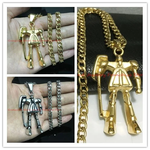 Новое поступление личности 316L Нержавеющая сталь серебро или золото топ робот