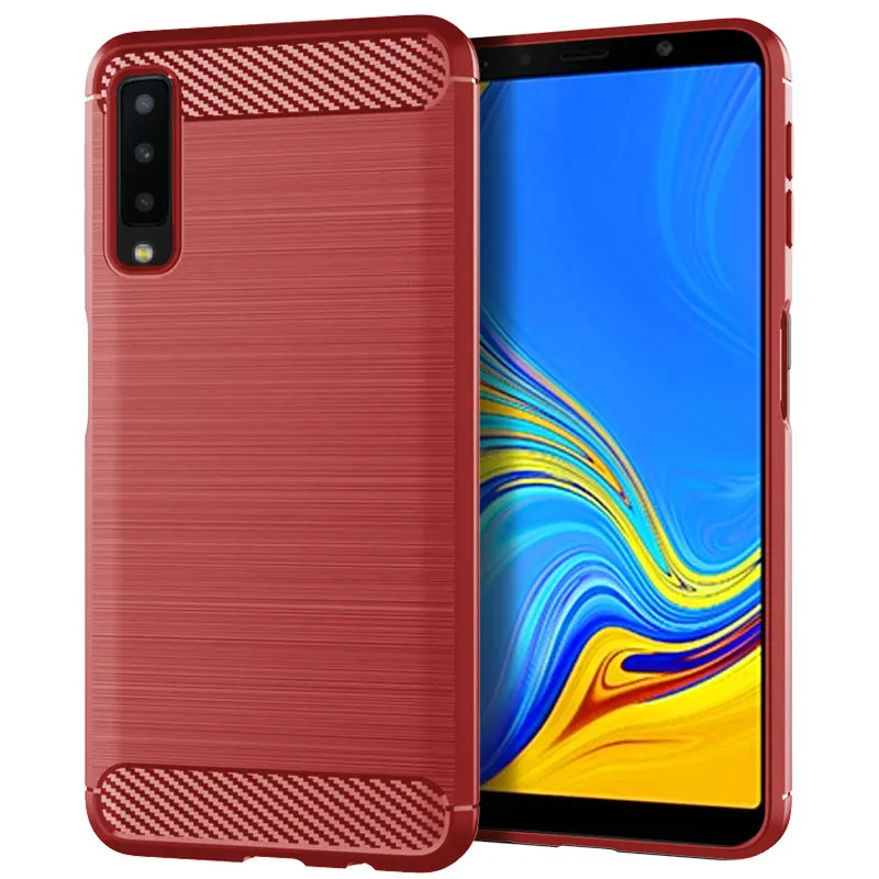 Чехол для Samsung Galaxy A7 2018 силиконовый чехол Броня бампер противоударный SM A750F