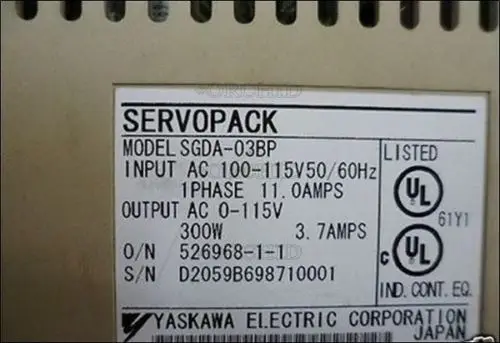 Использовать 1 Шт. Сервопривод Yaskawa Sgda-03Bp Промышленного Использования