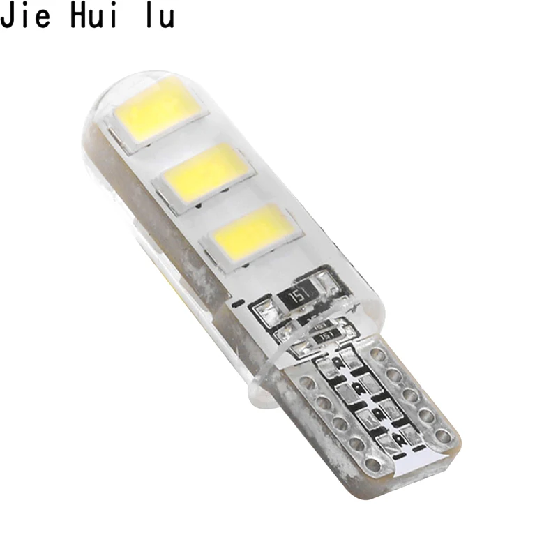 Светодиодная лампа T10 W5W WY5W 192 168 6 SMD 5630 5730 из силикагеля водонепроницаемая