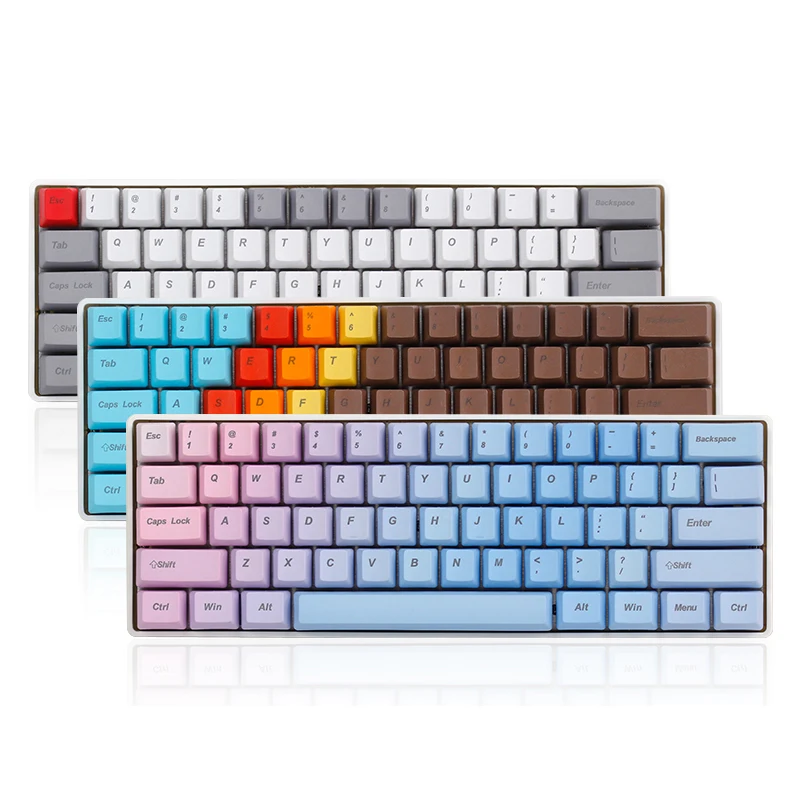Топ напечатанные брелки gh60 покер с keypuller pbt oem профиль для wried Механическая игровая