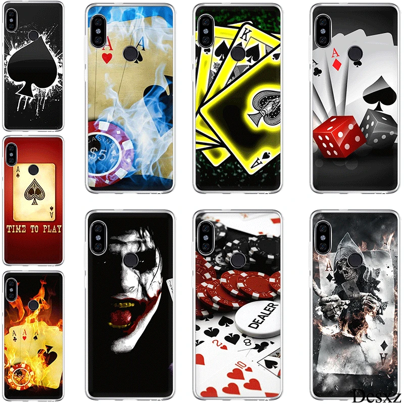 Чехол для телефона Xiaomi Redmi Note 3 4 4X5 6 5A Prime Pro Poker hard pc|Чехлы-накладки| |