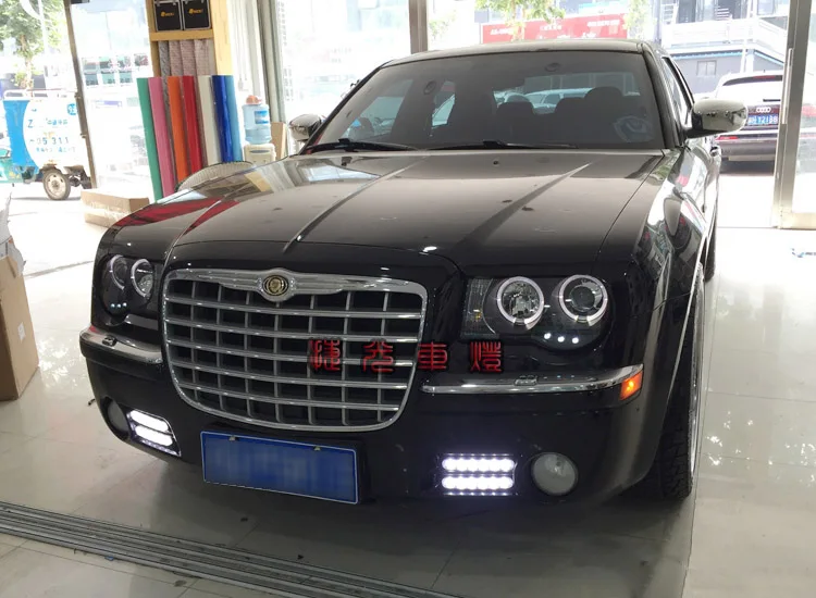 Автомобильный Стайлинг Головной фонарь для Chrysler 300C Chrysler300C фары, светодиодные фары DRL дневные ходовые огни Биксеноновые линзы HID двойной