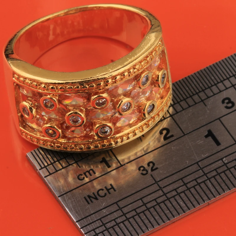 Polyhed оранжевое Шампанское Циркон драгоценные камни морганит ювелирные изделия