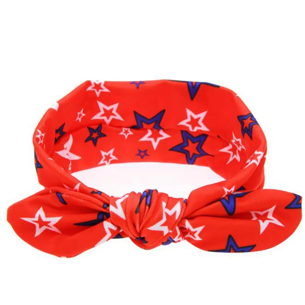 Baby Turban Head Wraps American Independence Day Top Knot Headband Red White and Headwrap | Украшения и аксессуары