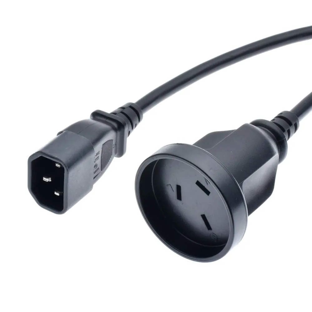 Евро розетка шнур питания, IEC 320 C14 штекер Schuko CEE7/16 2Pin гнездо Кабель питания для UPS PDU, IT оборудование