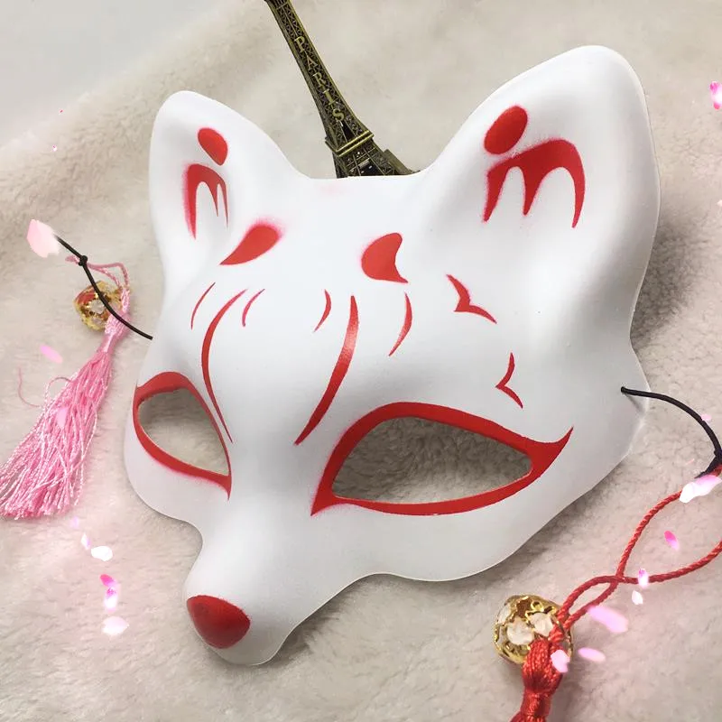 Маленькая маска лисы симпатичное пластиковое лицо демона из ПВХ|fox mask|plastic facedemon fox