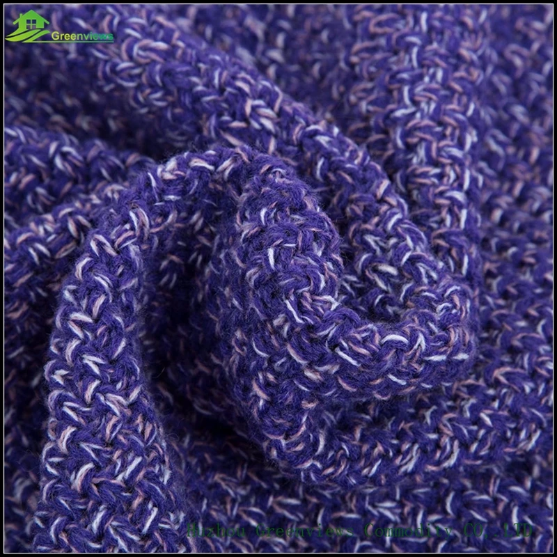 Сплошной Цвет Русалка Одеяло Портативный Переносной Ручной Крючком Одеяла Пряжи