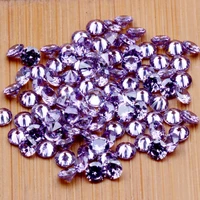 purple color 1000pcs 0 8 4mm aaaaa cz stone round cut beads cubic zirconia synthetic gems for jewelry