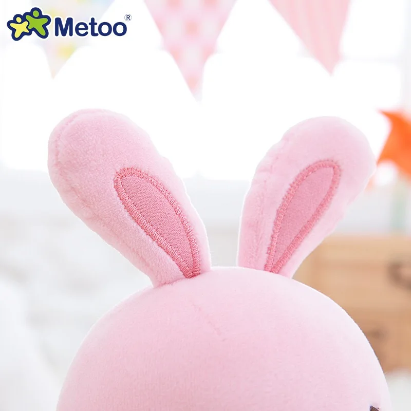 Плюшевые куклы Metoo на палец 25 см игрушка кролик Лев панда медведь детские игрушки