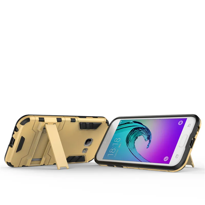 Чехол для Samsung Galaxy A3 2017, устойчивый к грязи, с задней стороной из силикона и пластика.