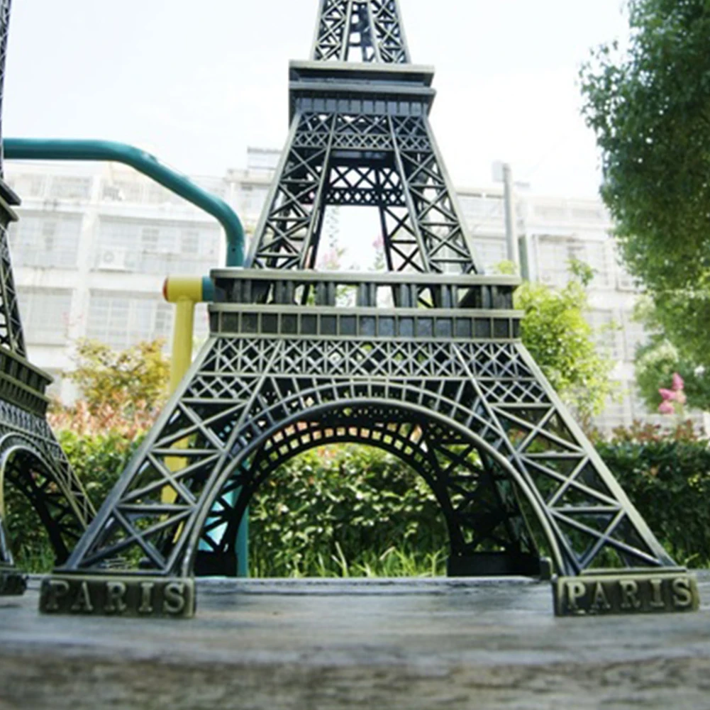 5-13 см Effiel Tower фигурки бронзовая Парижская башня Металлические ремесла Статуэтка домашний декор сувенирная модель детские игрушки#0901