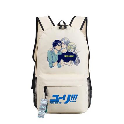 YURI on ICE Katsuki Yuri, женский рюкзак, Холщовый, школьные сумки для подростков, Harajuku, дорожный рюкзак, аниме, рюкзак для ноутбука, рюкзак для книг - Цвет: 4