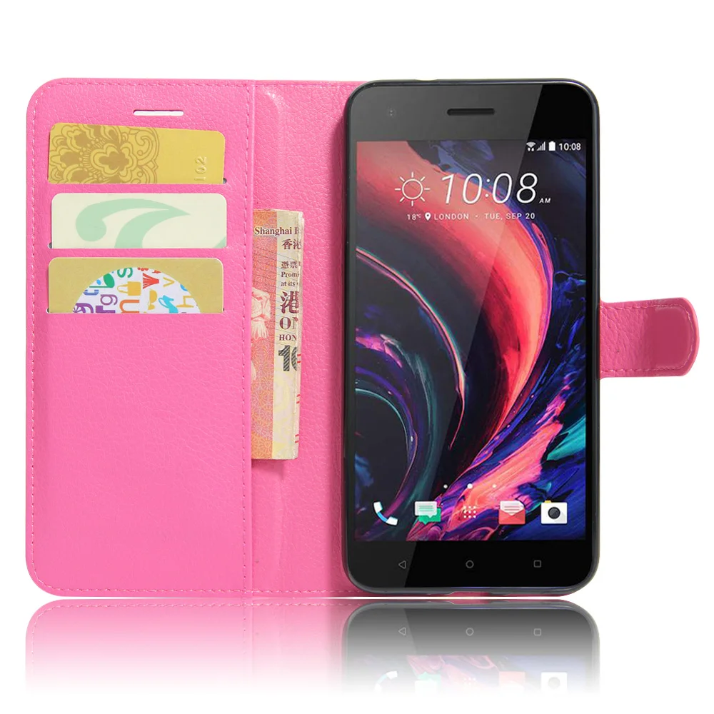 Для HTC Desire 10 Pro 5.5 Телефон Сумка Способа Высокого Качества PU Кожаный Бумажник Case с