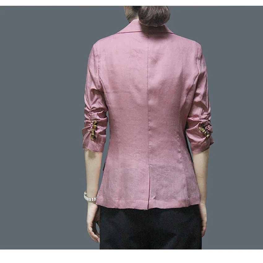 Крутой Тонкий Блейзер для женщин тонкий повседневный жакет модная верхняя