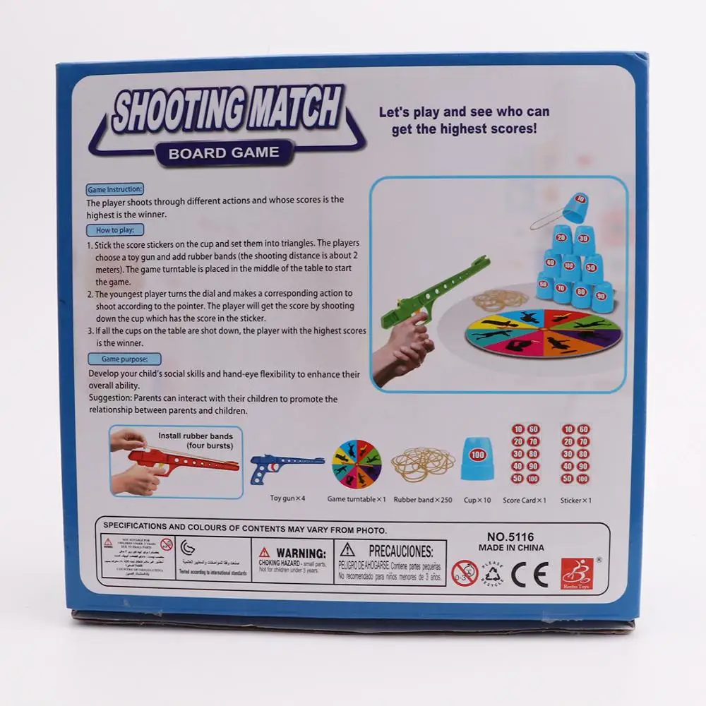 

Shooting match Children's Interactive Party Game Shooting Competition Eye and hands Training for kids Fighting Funny toys