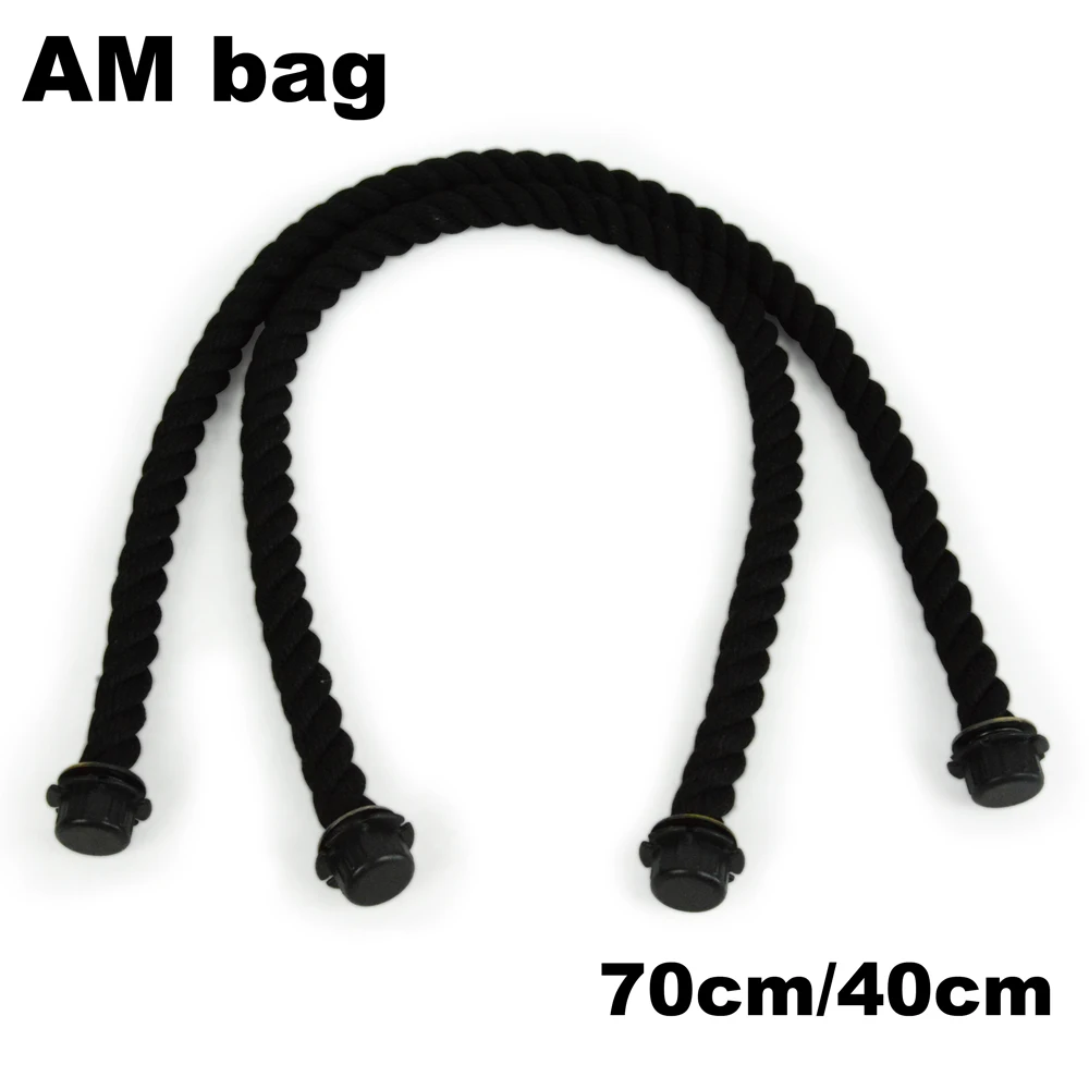 AMbag 1 пара Длинные Короткие пеньковые веревки ручка для O сумка Obag ручка 70 см 40 см для женщин сумка EVA