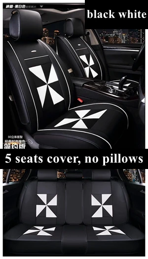 black white standard Чехол для автокресла Chevrolet Cruze Captiva aveo Citroen C4 C5 C2 C3 C6 DS4 triumph Opel astra j astra h astra g Insignia astra - Название цвета: black white standard