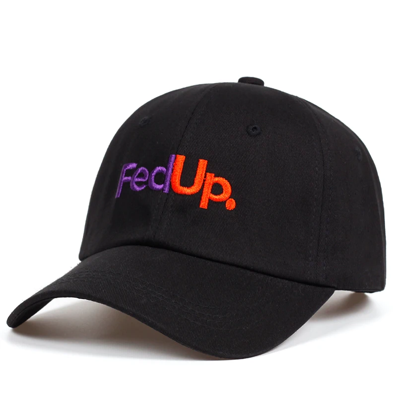 FedUP. Шляпа c вышивкой, для отца хлопок% бейсболка s для мужчин женщин Регулируемая Хип Хоп Кепка для гольфа с застежкой сзади кепки шапки Bone Garros Casquette