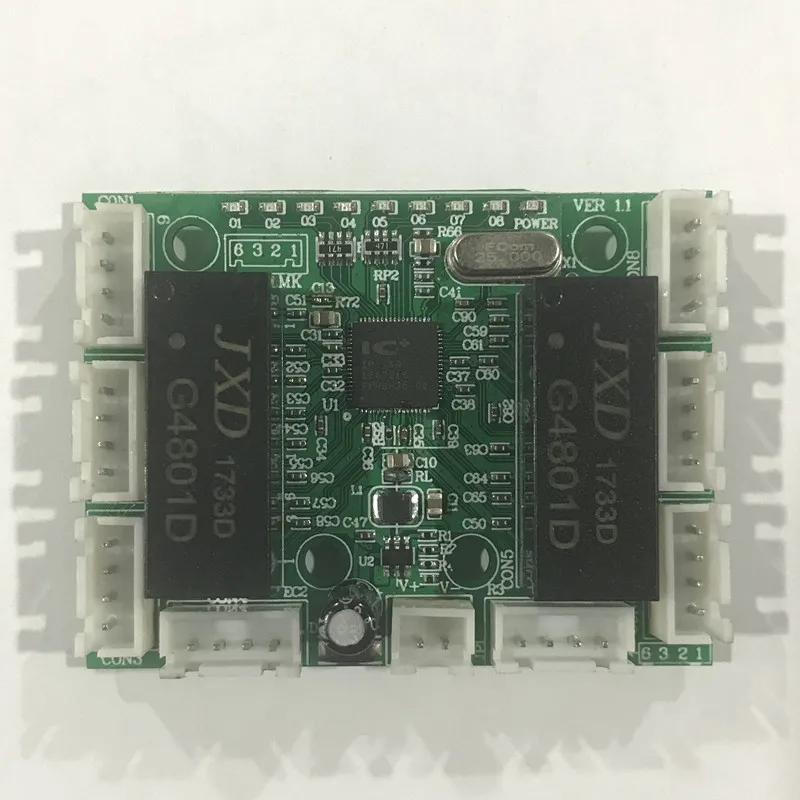 8-контактный линейный мини-дизайн печатная плата ethernet-коммутатора для модуля