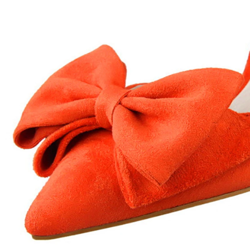 Новое поступление с бантиком бабочкой туфли на высоком тонком каблуке зауженным