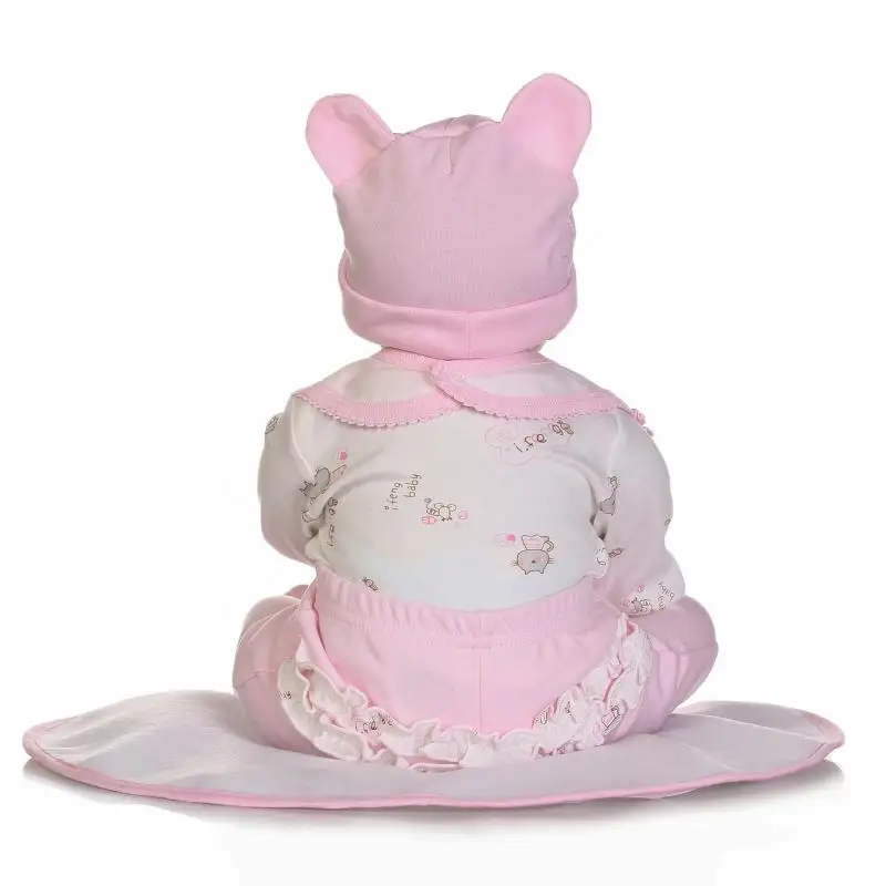 Bebes reborn NPK 55 см куклы Младенцы светлые волосы укоренились девочка ребенок подарок