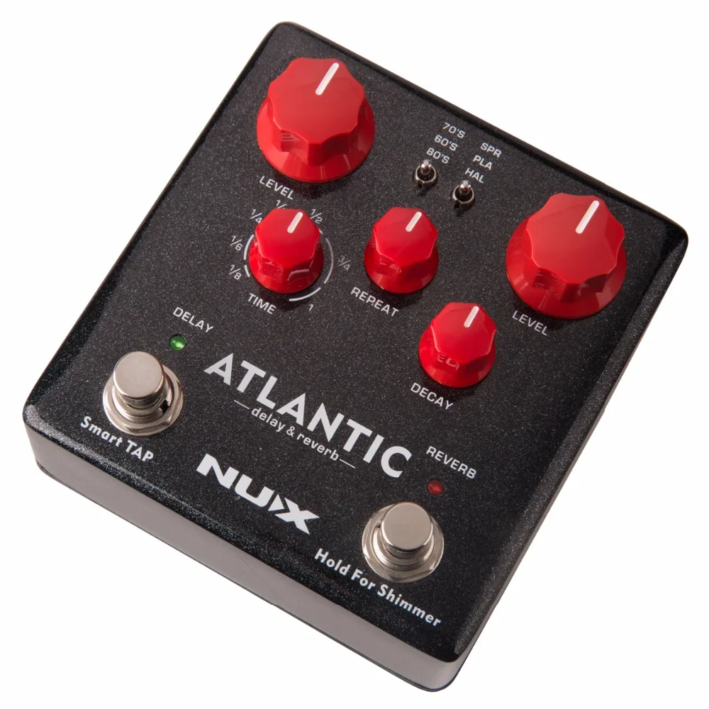 Педаль эффектов задержки и реверберации NUX Atlantic Multi с внутренней маршрутизацией
