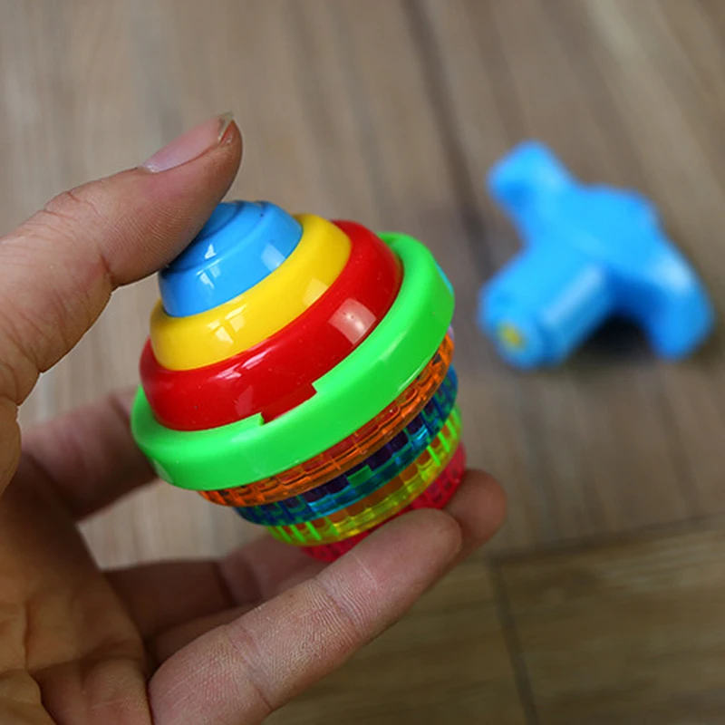 Гироскоп с прищепкой крутящийся Топ Забавная детская игрушка классический