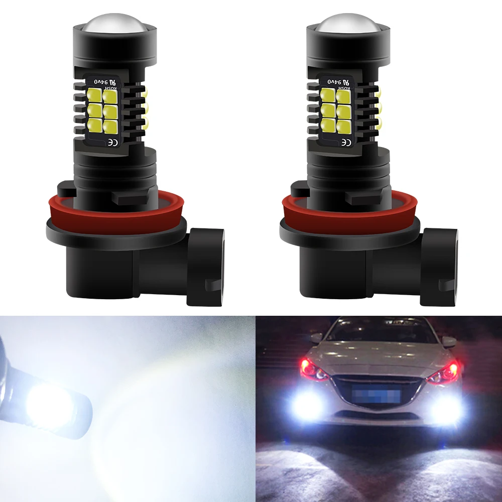 2 шт. автомобильные светодиодсветодиодный лампы H4 H7 H8 H11 HB3 9005 HB4 9006 3030SMD 6000