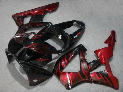 

ABS красный черный обтекатель комплект для HONDA CBR900RR 00 01 CBR900 929 CBR900RR 2000 2001 литьевая форма Обтекатели кузова