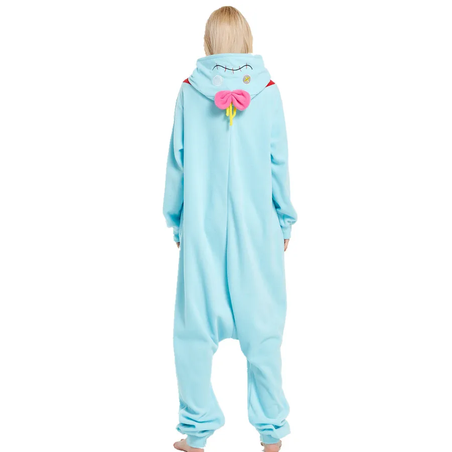 Взрослые флис Scrump животное кигуруми женские мужские пижамы Косплей Костюм для