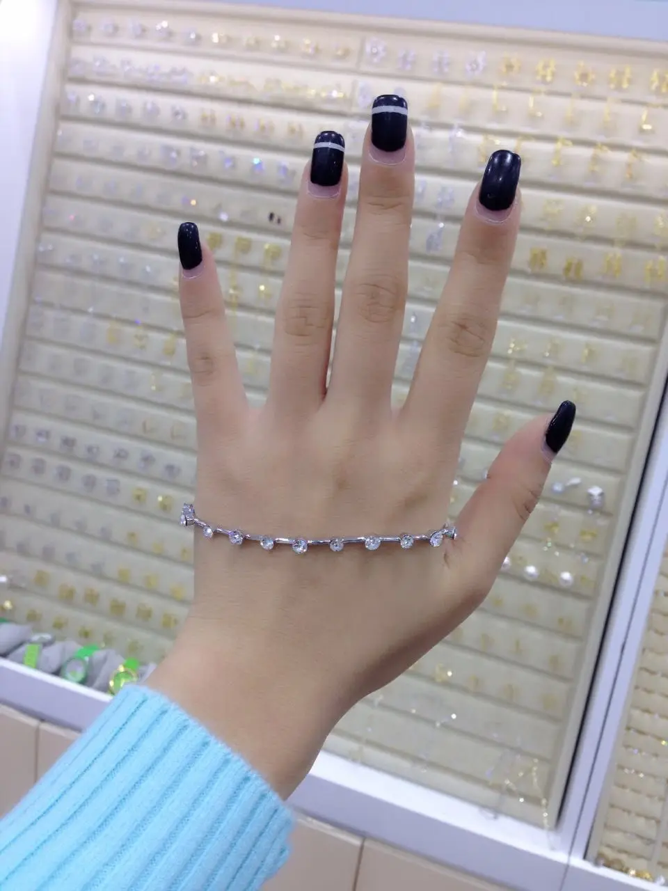 Акция! Модный браслет с ладонью и австрийскими кристаллами для двойных ювелирных