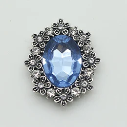 Light blue Мода 10 шт 25*30 мм Ретро цветные стразы Пуговицы Свадебные декоративные пуговицы DIY волосы цветок центр скрупбукинг аксессуары - Цвет: Light blue