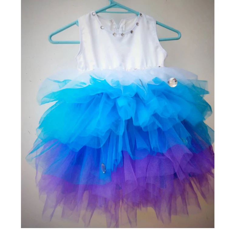 Новые детские газовые танцевальные костюмы детская юбка американка для снежной