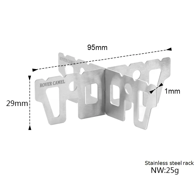 Rover Camel Портативный Кемпинг пеший Туризм титан/нержавеющая сталь стойки для