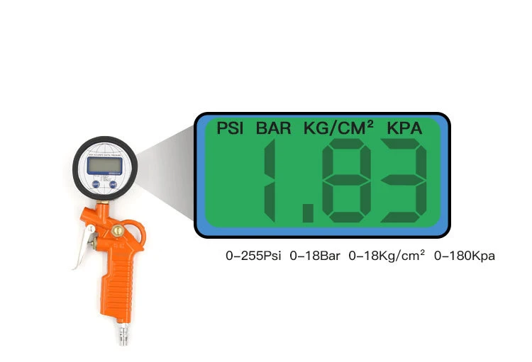 FINDER 255psi пневматический пистолет металлические шиномонтажные манометры таблица шин для авто Пневматика инструменты для накачивания шин пистолет