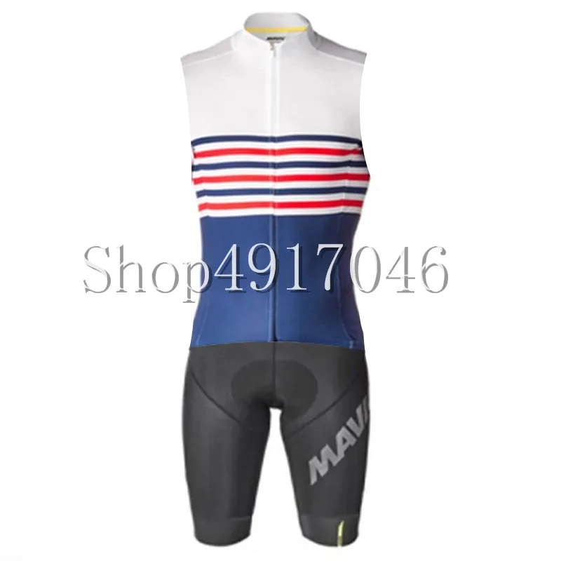 4 Mavic велосипедный трикотаж для триатлона без рукавов Skinsuit велосипедная одежда Pro анти-пиллинг велосипедная одежда для мужчин - Цвет: 4