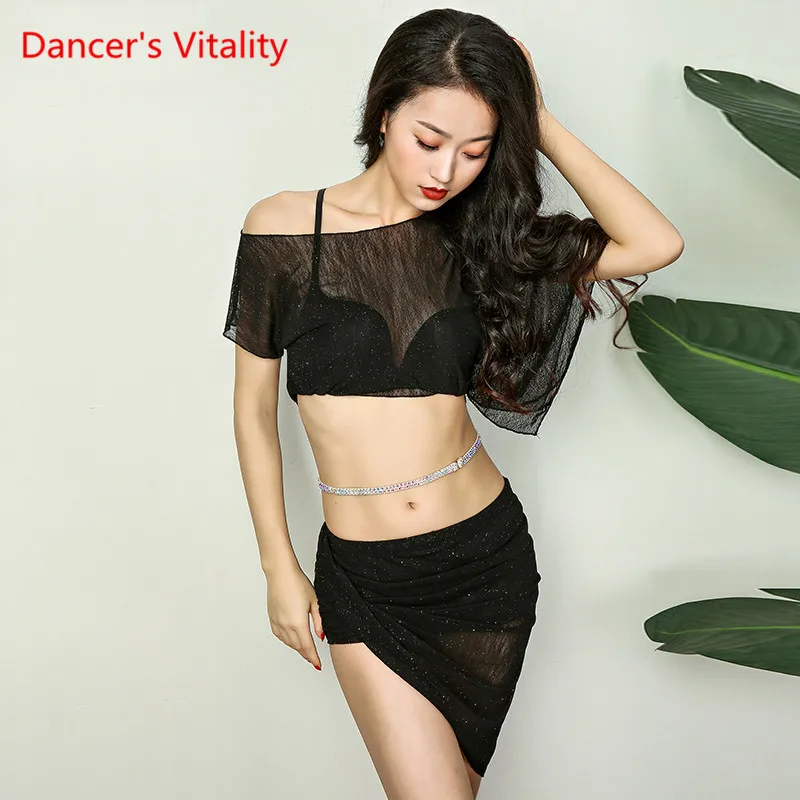 Лето Новое Прибытие женская Команда Практика Танцевальная Одежда 2 Шт. Костюм