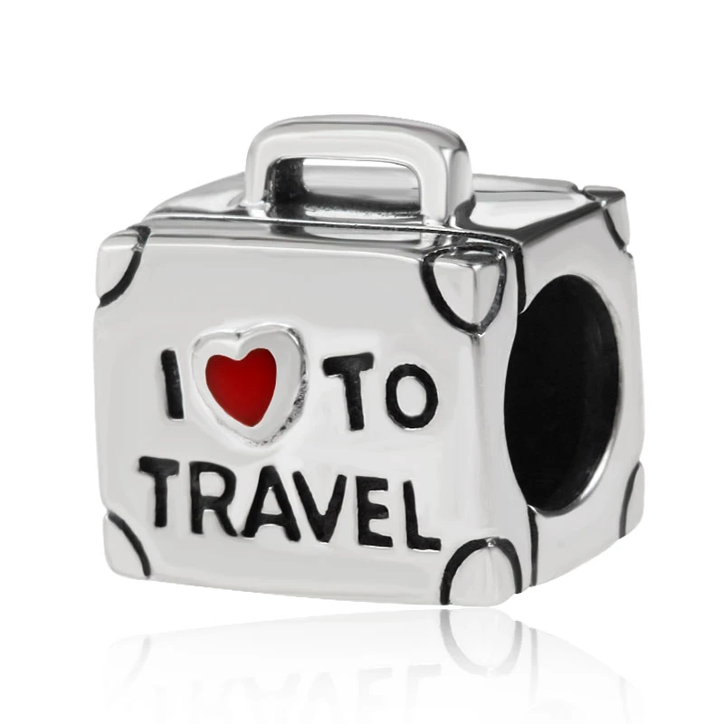 Sambaah I Love to Travel Globe Париж Сидней подвески серебряные бусины для туристического