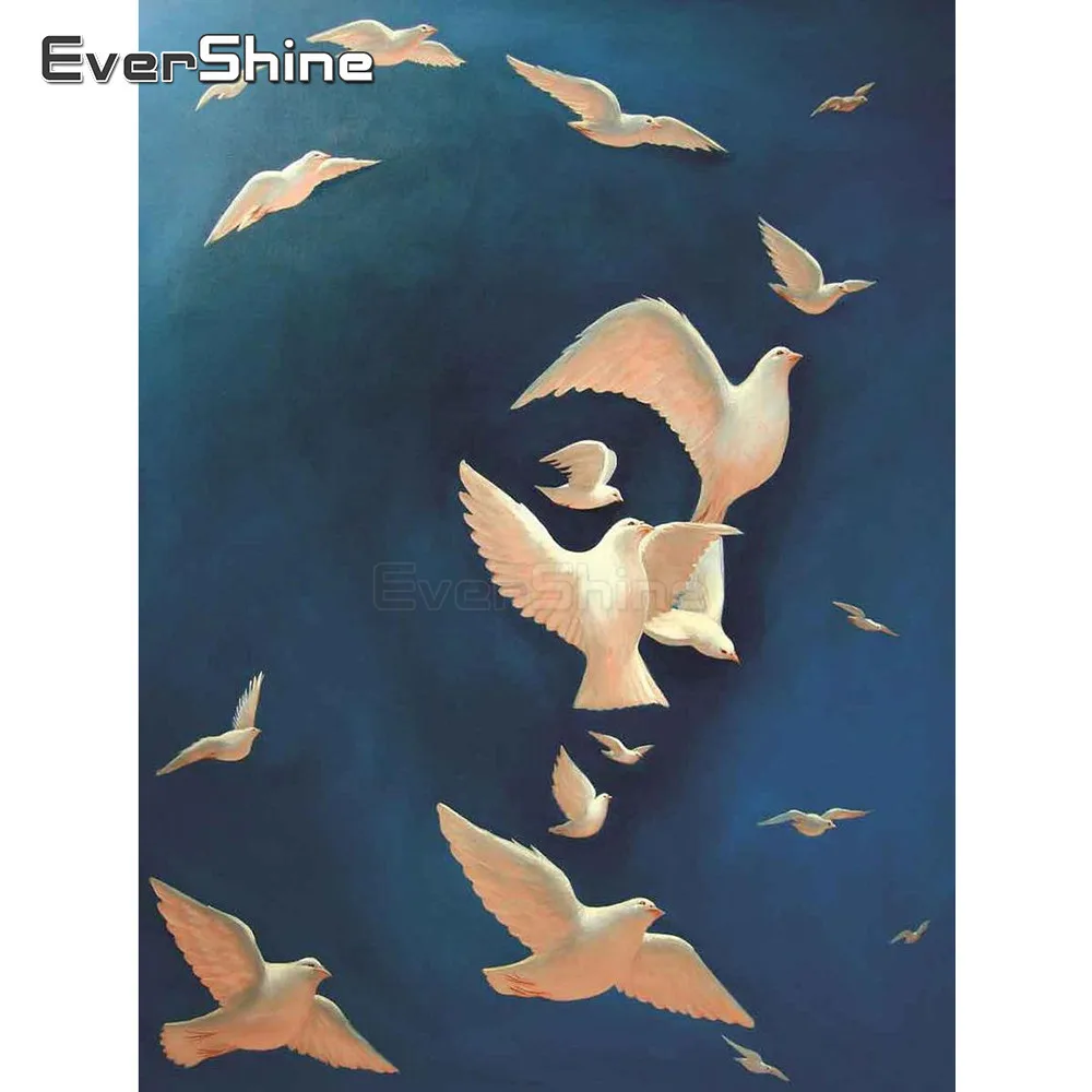 EverShine 5D DIY Алмазная картина полный квадратный голубь мозаика блестящая вышивка с