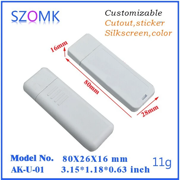 Лидер продаж маленький пластиковый корпус для usb накопителя (1 шт.) 80*22*12 мм новые