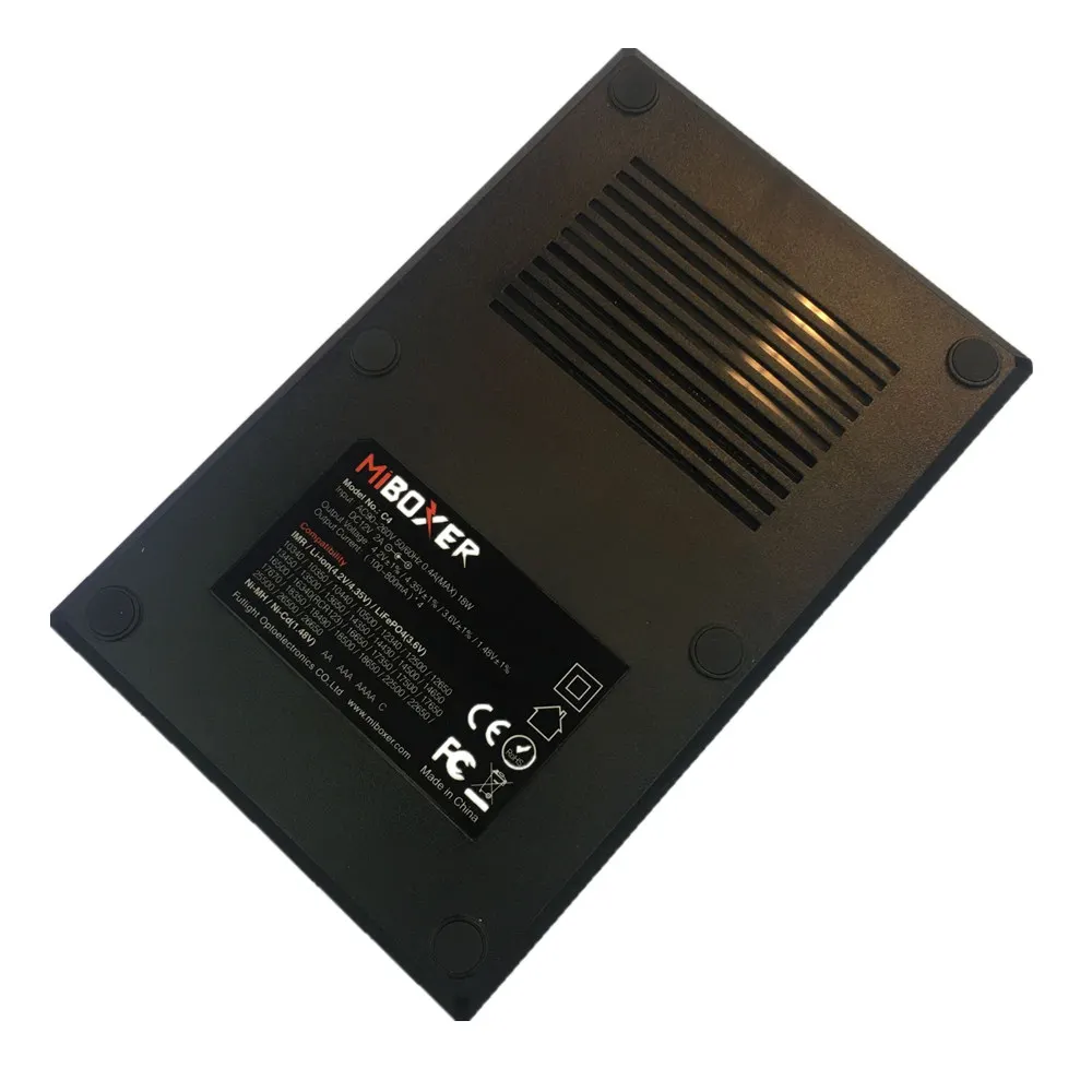 Miboxer C4 lcd Смарт зарядное устройство для литий-ионных IMR INR ICR LiFePO4 18650 14500 26650 AAA батареи 100-800 mAh