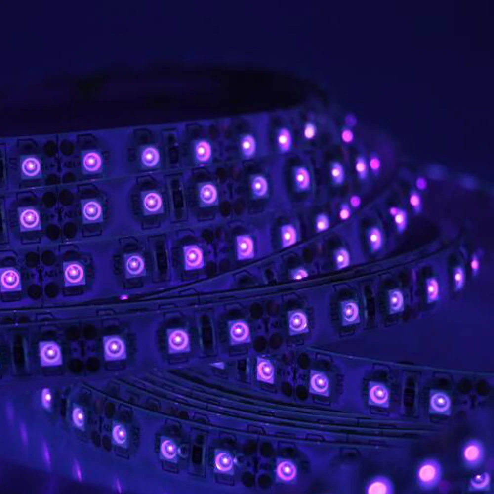 Высококачественная УФ светодиодная лента 395 405nm Ультрафиолетовый 3528 SMD 120led/m