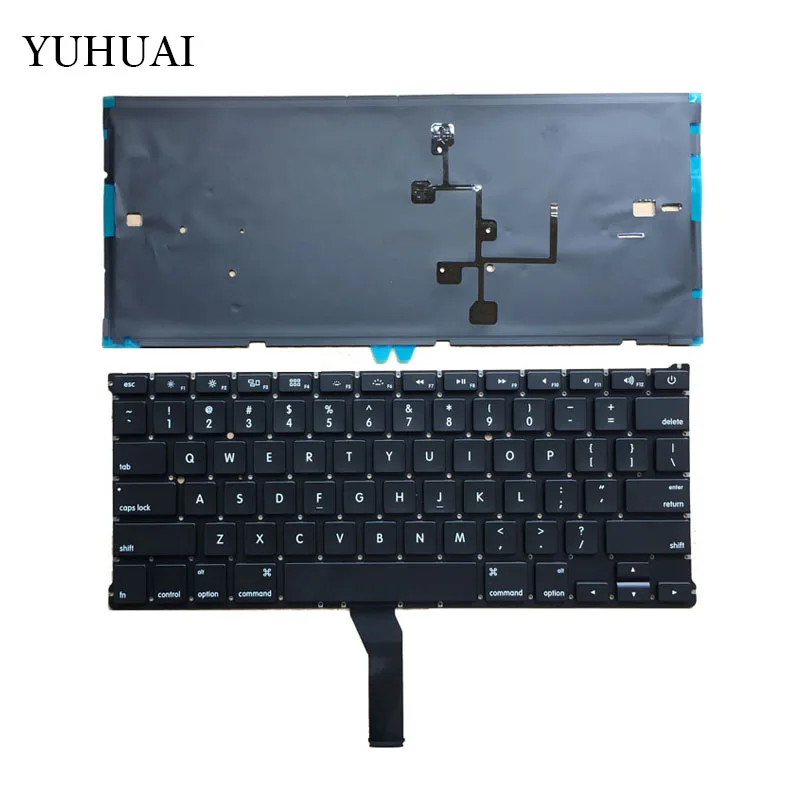 100% новая американская клавиатура с подсветкой для Macbook Air 13 &quotA1466 A1369 US MD231 MD232 MC503
