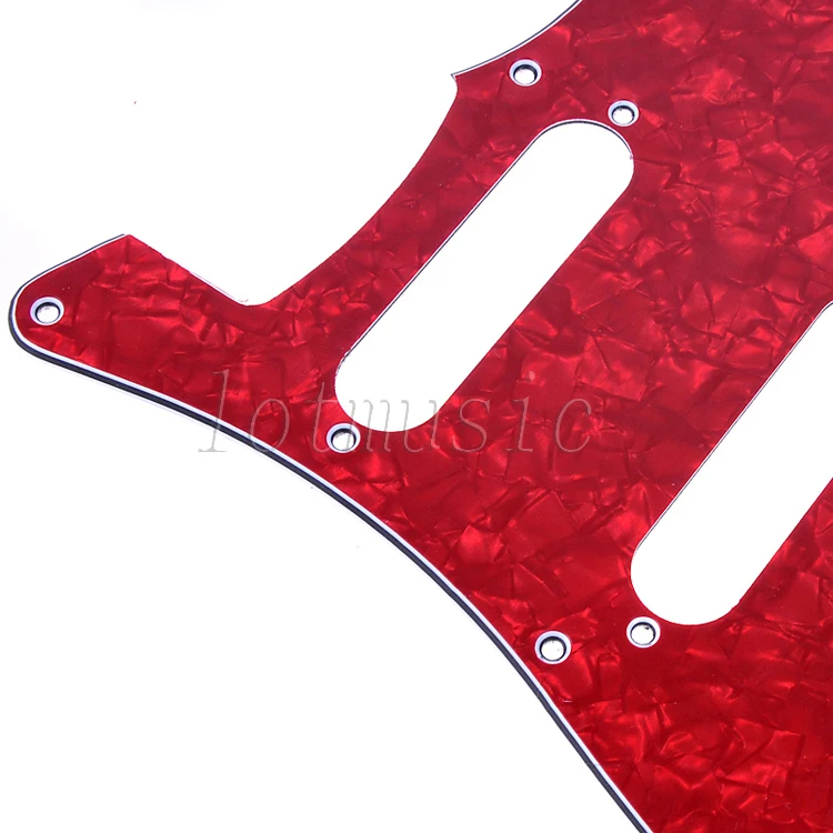 Страт накладку красный жемчуг гитара царапинам SSH стиль 11 отверстия | Спорт и