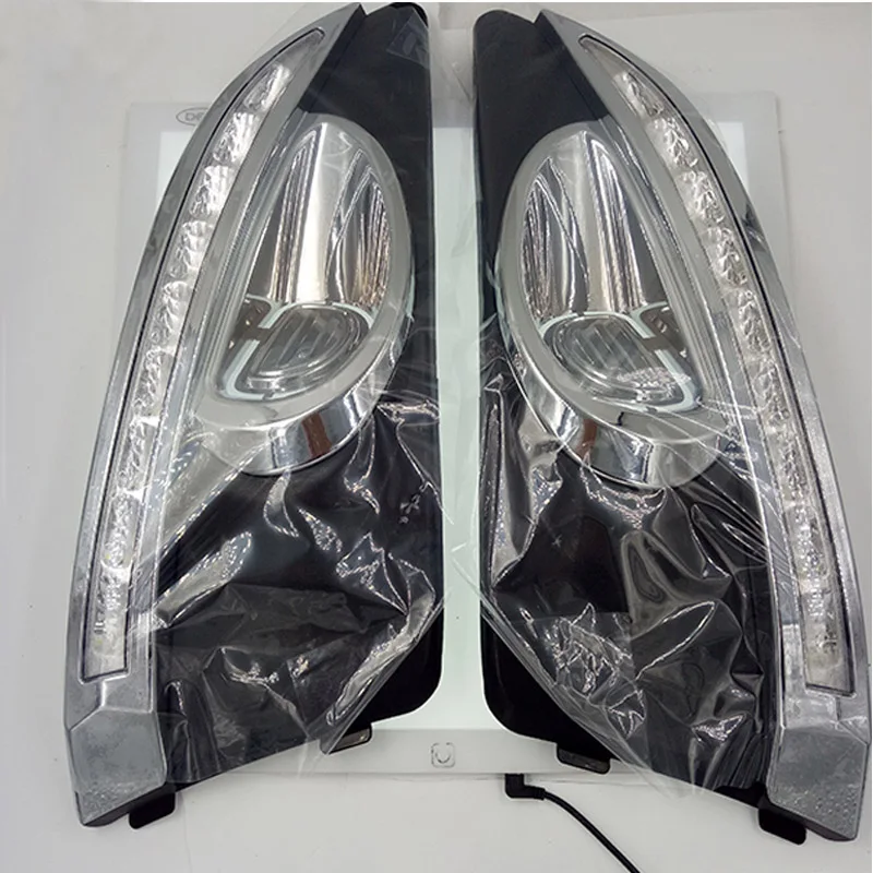 2 шт. Автомобильный светодиодный DRL для Chevrolet AVEO sonic 2011 2012 2013 дневные ходовые огни фары дневного света 12 В противотуманные фары - Испускаемый цвет: Белый