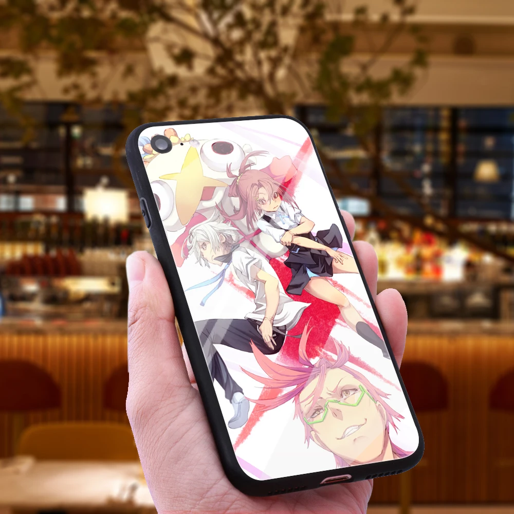 WEBBEDEPP Kiznaiver Sonozaki Noriko Tempered Glass Phone Case for Apple iPhone Xr Xs Max X or 10 8 7 6 6S Plus 5 5S SE |