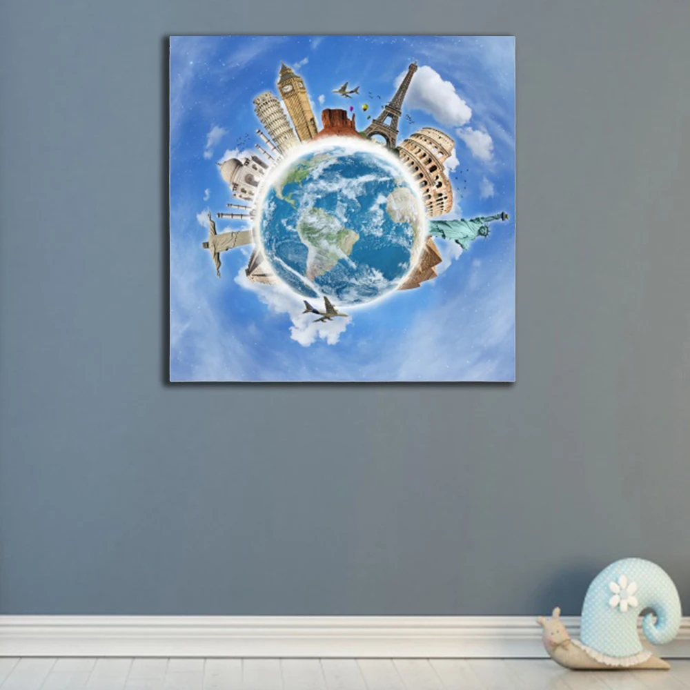 Научная фантастика Вселенная бескаркасные абстрактные творческий холст